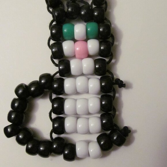 Pony Bead Cat Keychain Item #5512025 - Picture 1 of 2